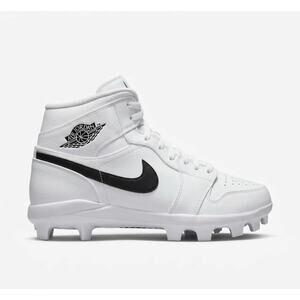 Nike Air Jordan 1 Retro MCS Baseball Cleats White Black Mens 11.5 AV5354-100